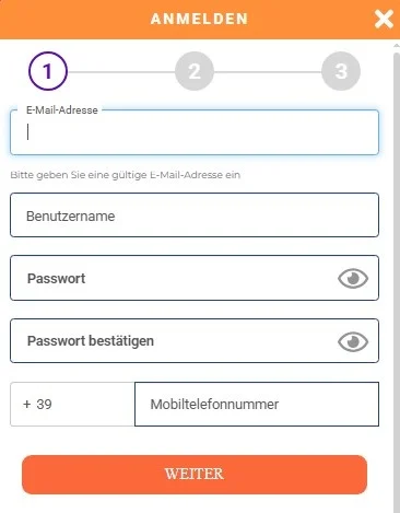 Gratorama Casino registrieren